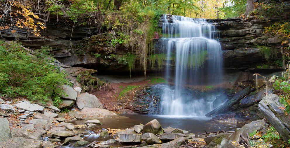 Hamilton waterfalls are a great destination for road trips