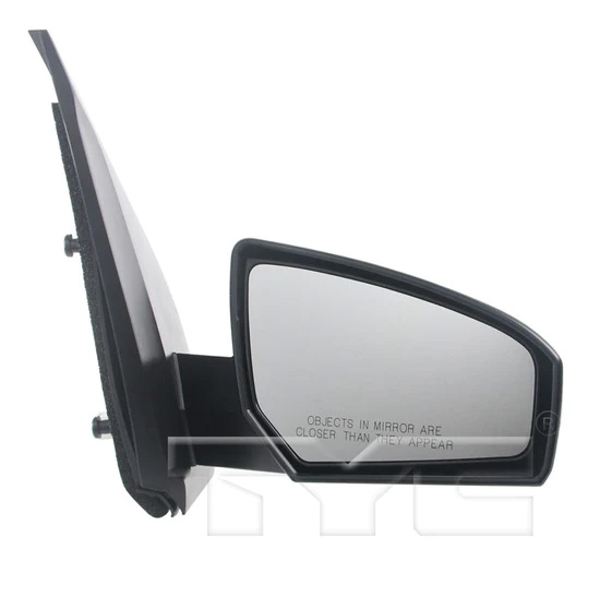 A new right door side mirror with power remote control fits for a Nissan Sentra.