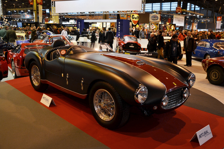 Ferrari 166 MM Barquette at the classic car show.